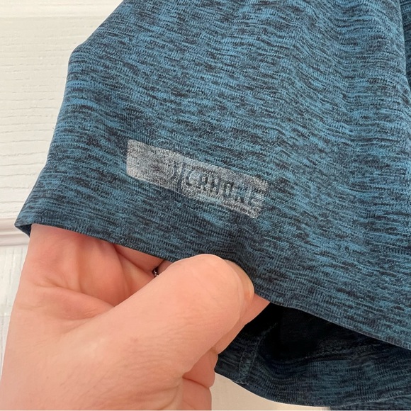 RHONE Performance Polo Blue Green Teal Short Sleeve Mens Medium - Picture 4 of 6